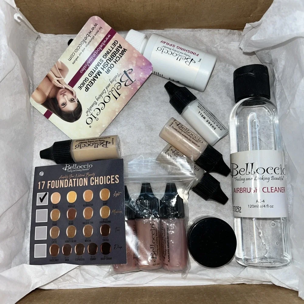 Belloccio Airbrush makeup  Professional Beauty Deluxe Cosmetic bel bc10